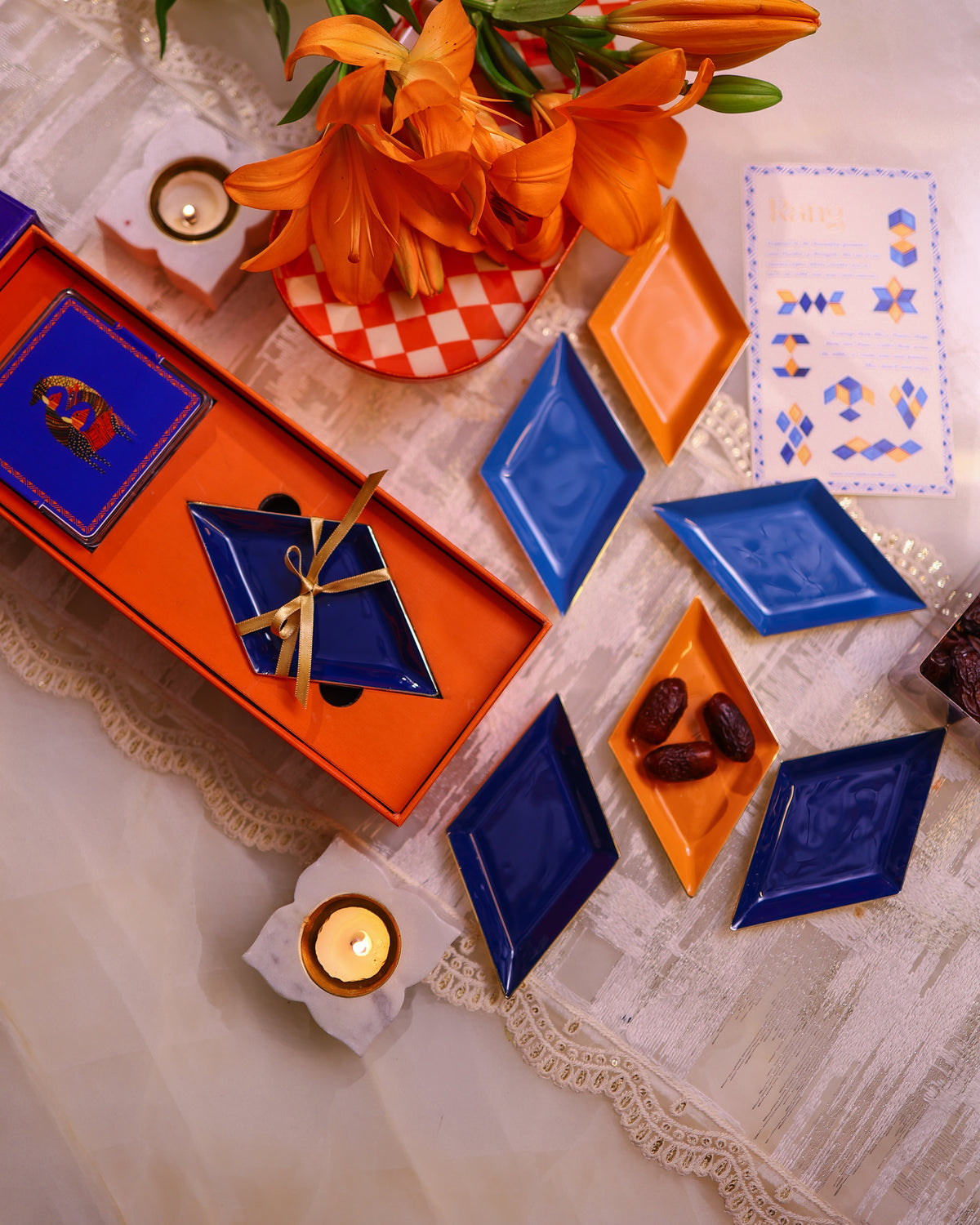 Rang - Enamel Tapas Plate Set