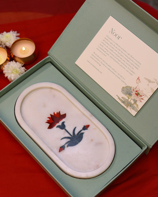 Oval Noor - Marble Inlay Platter