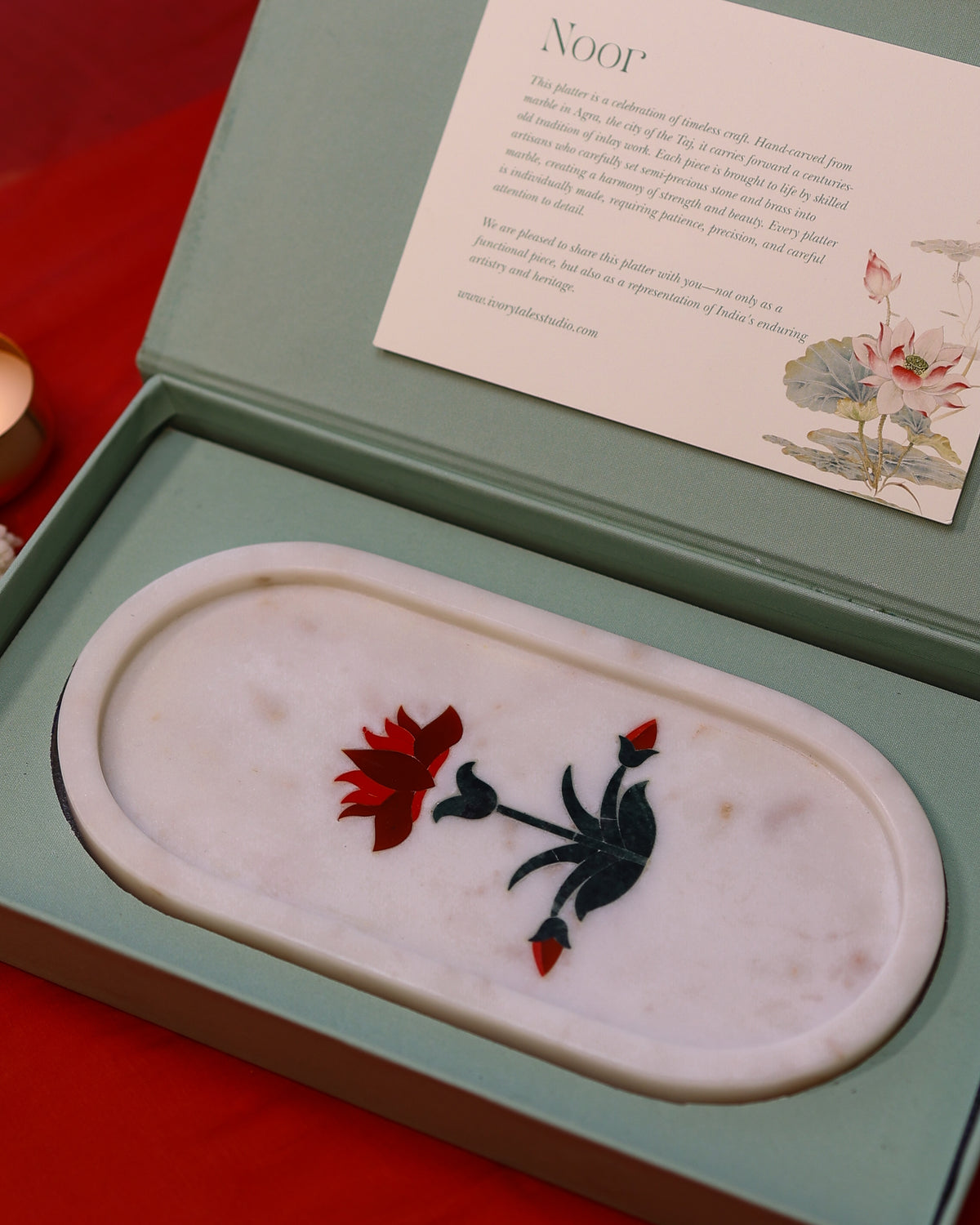 Oval Noor - Marble Inlay Platter