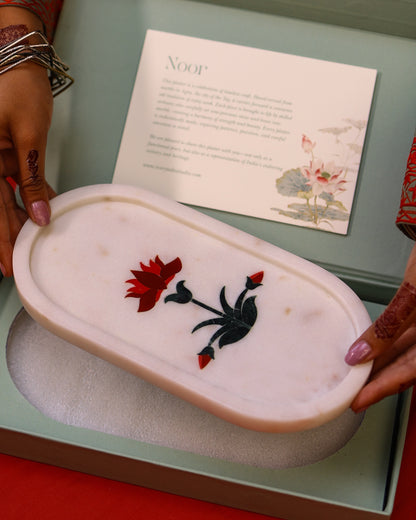 Oval Noor - Marble Inlay Platter