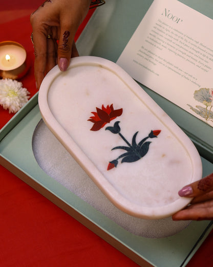 Oval Noor - Marble Inlay Platter