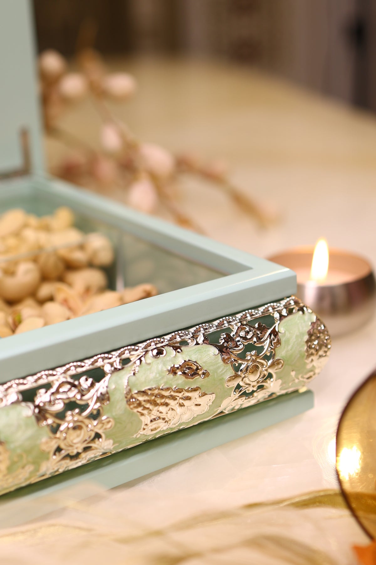 Mayura - Enamel Dry Fruit Box