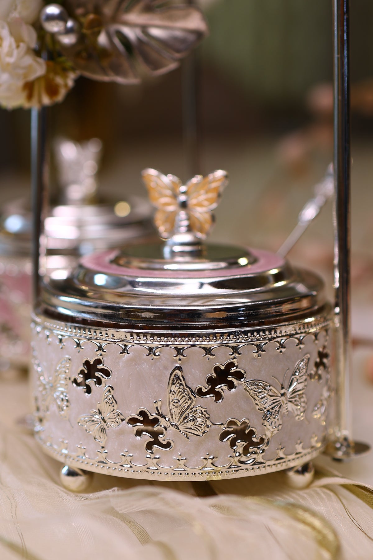 Pankhi - Enamel Dry Fruit Canister
