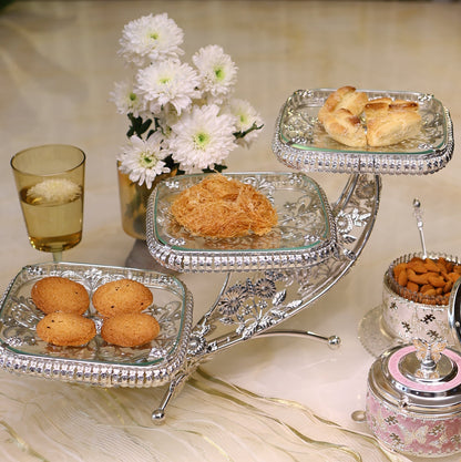 Jharoka - Three-Tier Dessert Stand