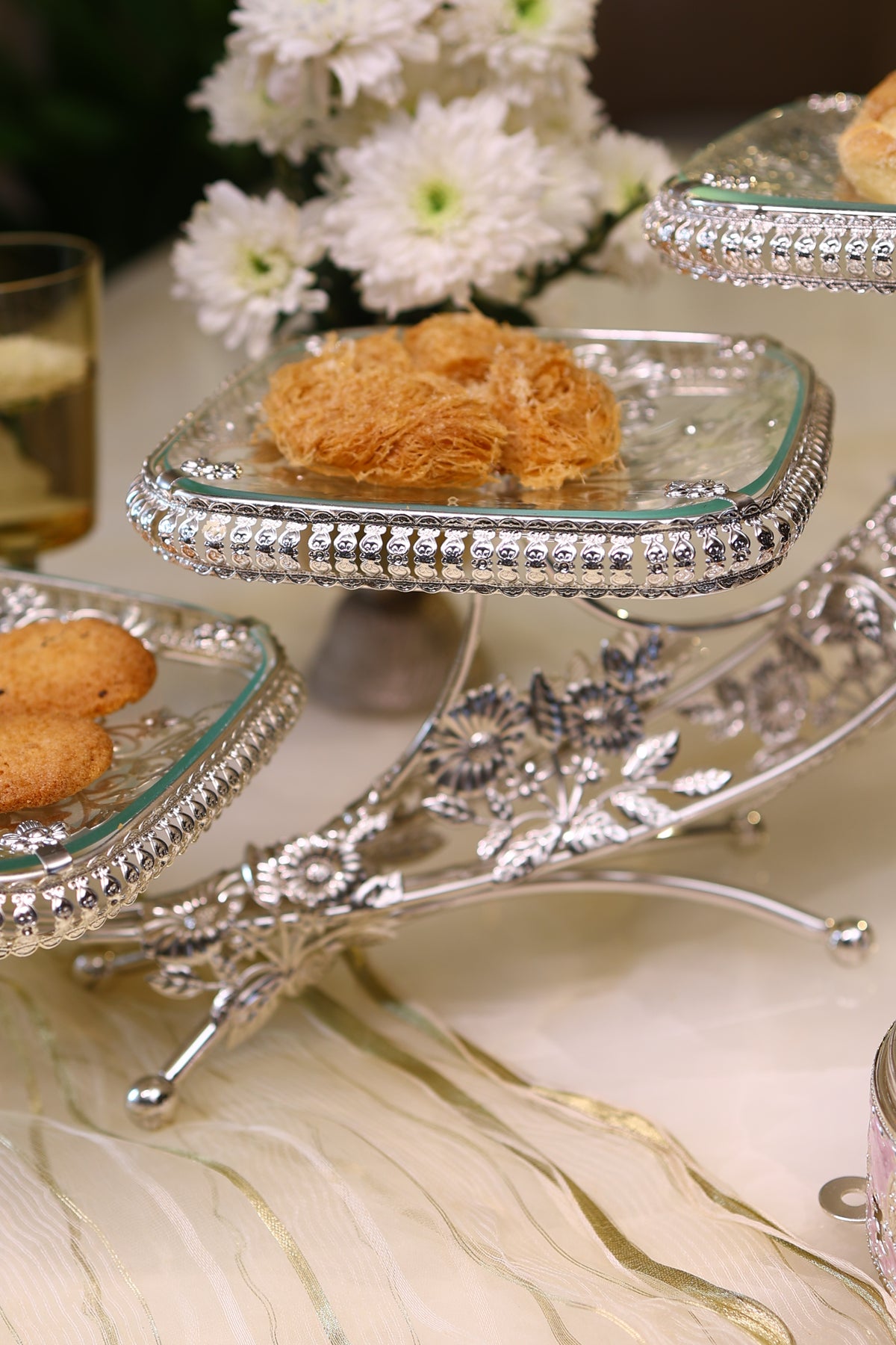 Jharoka - Three-Tier Dessert Stand