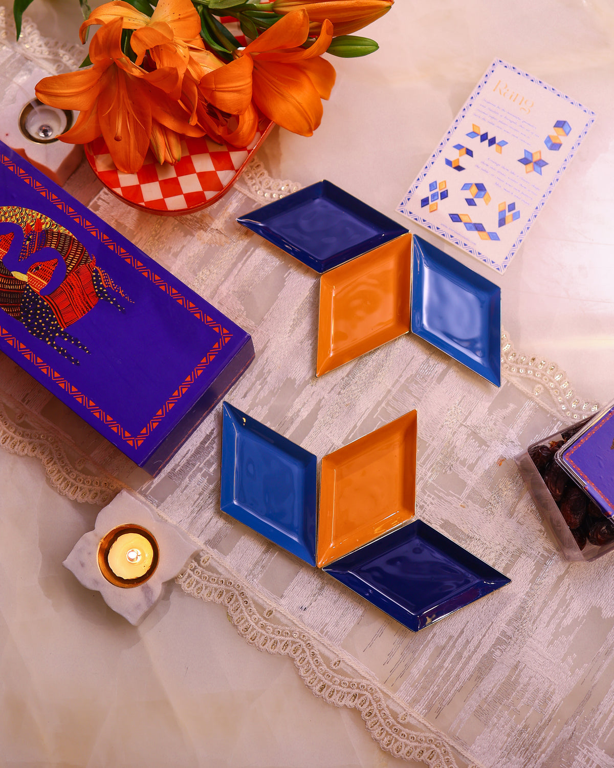 Rang - Enamel Tapas Plate Set