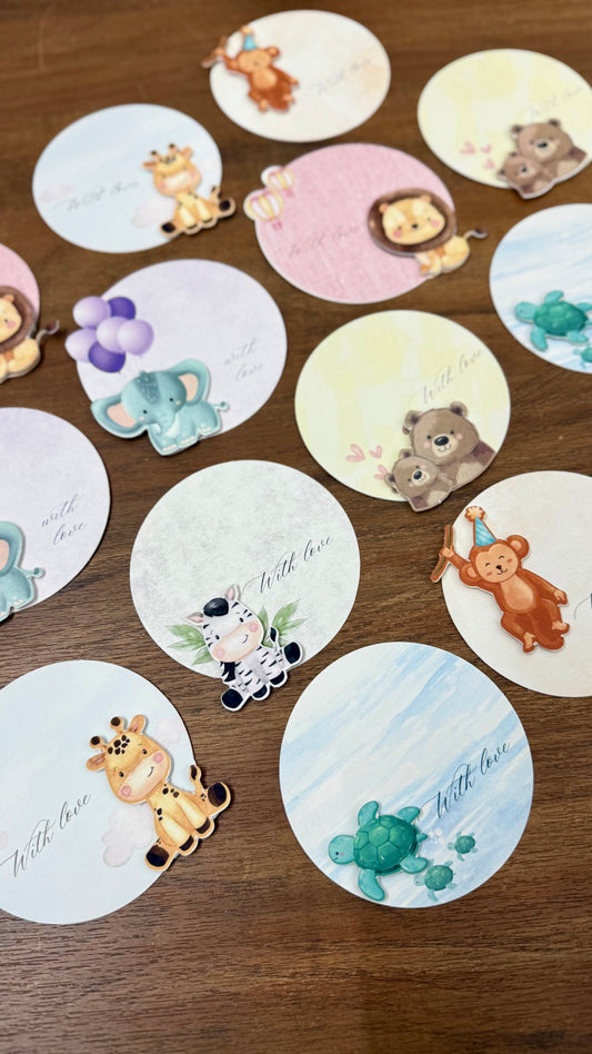 3D Jungle Safari Personalised Gift Tags