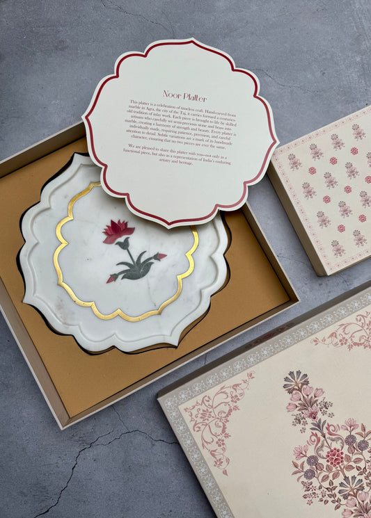 Noor Marble Platter Gift Box