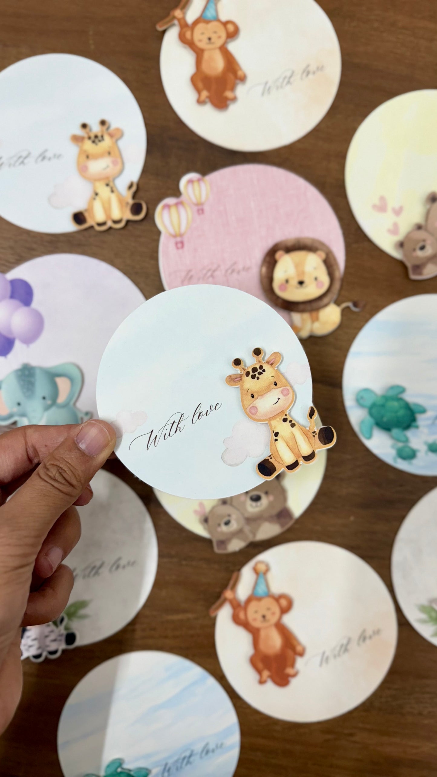 3D Jungle Safari Personalised Gift Tags