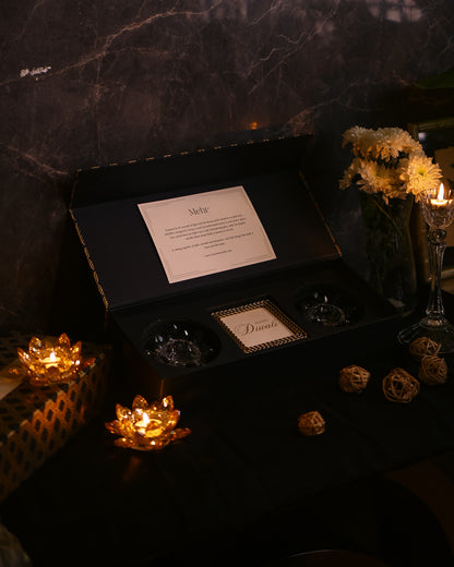 Mehr - Crystal T-Light Gift Set