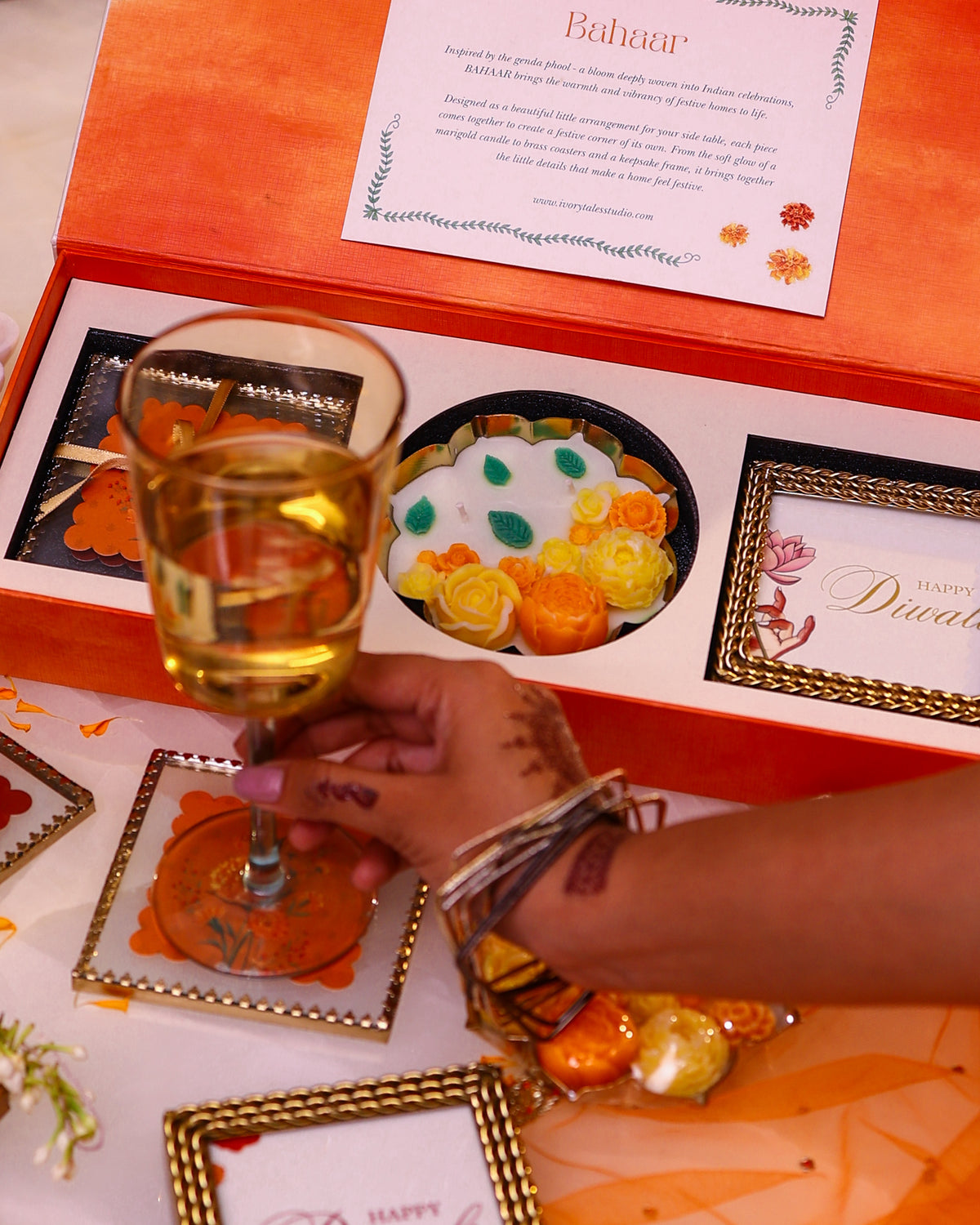 Bahaar - Marigold Candle Gift Set