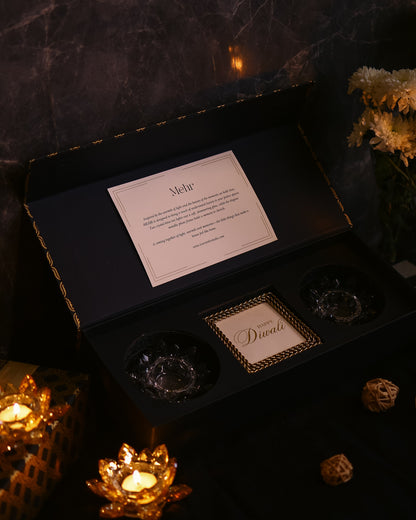 Mehr - Crystal T-Light Gift Set