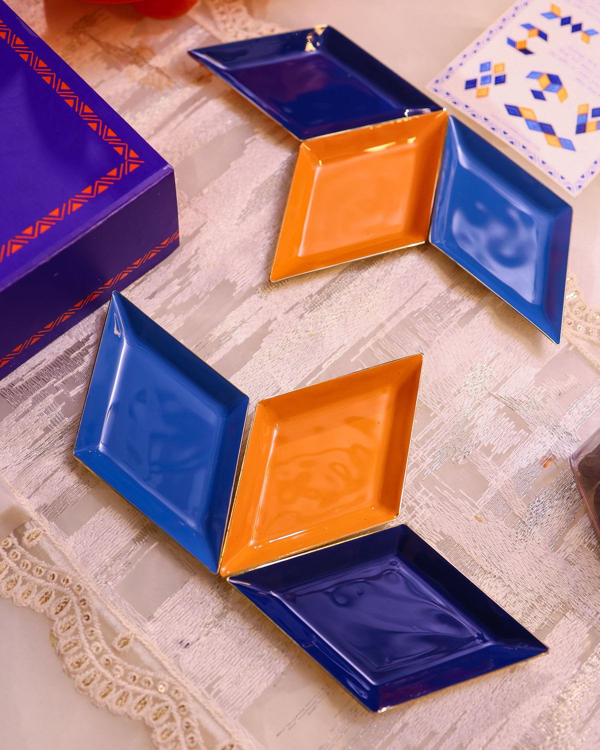 Rang - Enamel Tapas Plate Set