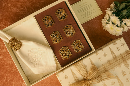Chikankari Tableware Gift Box
