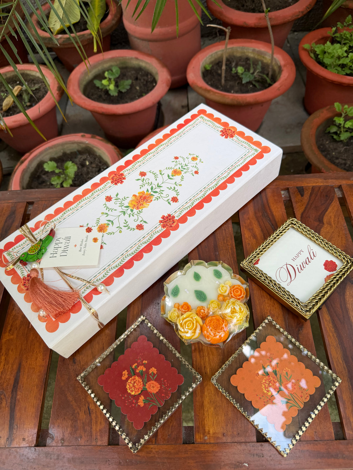 Bahaar - Marigold Candle Gift Set