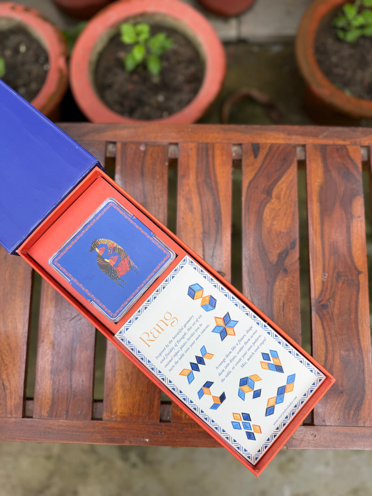 Rang - Enamel Tapas Plate Set