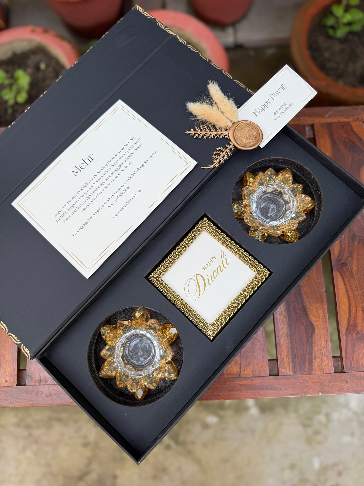 Mehr - Crystal T-Light Gift Set