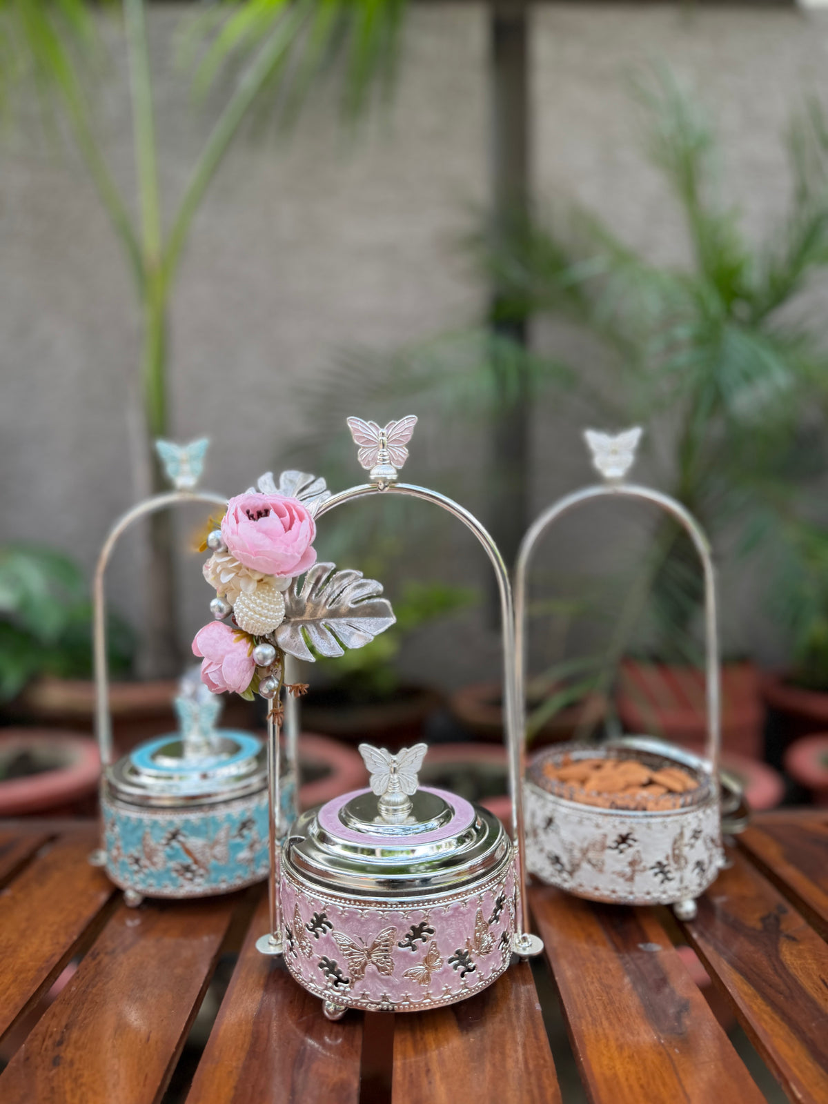 Pankhi - Enamel Dry Fruit Canister
