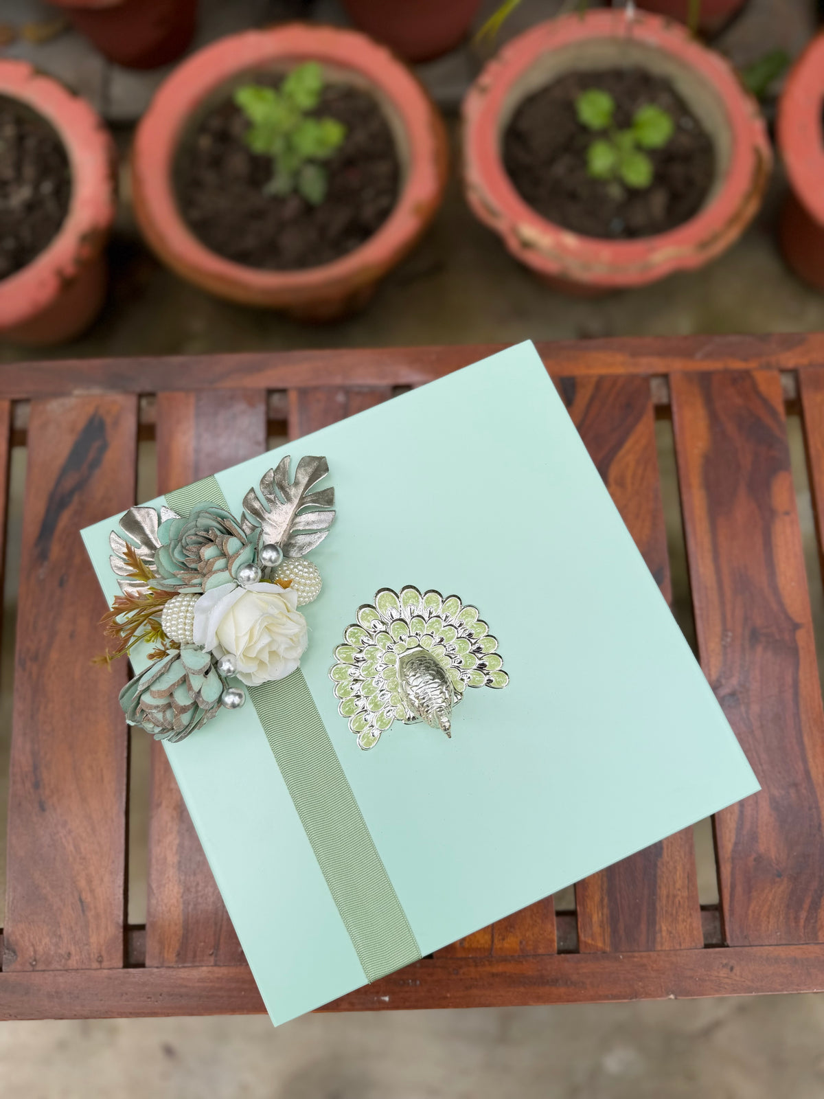 Mayura - Enamel Dry Fruit Box