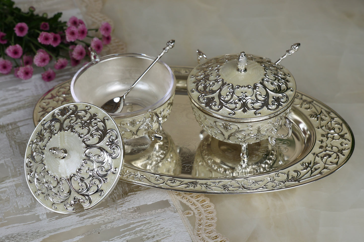 Nazrana Silver Plated Gift Box