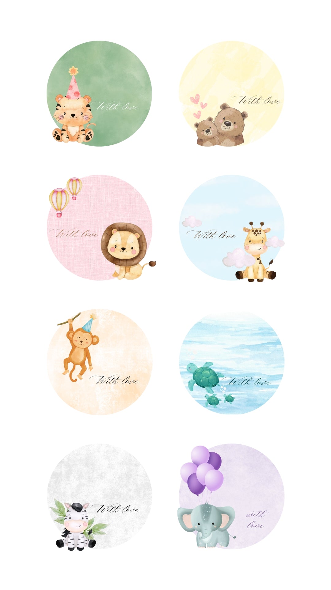 3D Jungle Safari Personalised Gift Tags
