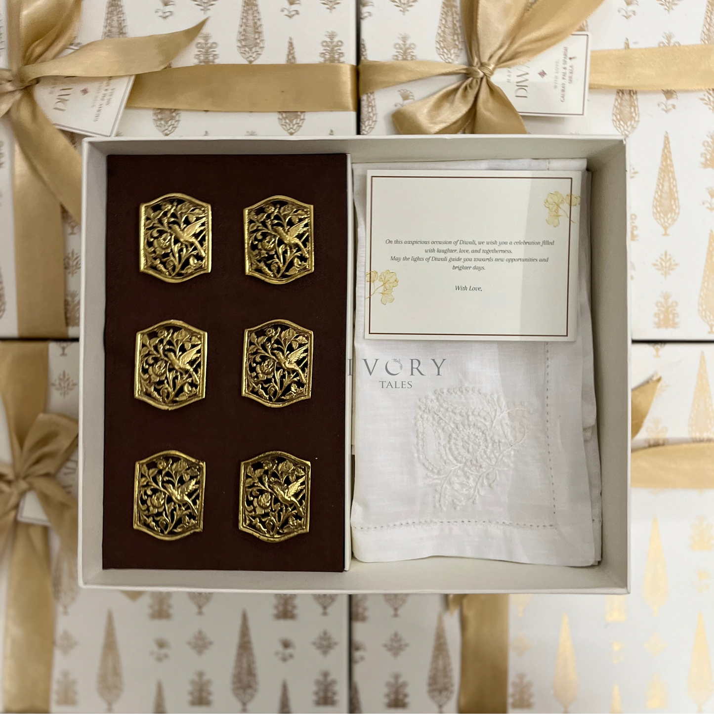 Chikankari Tableware Gift Box