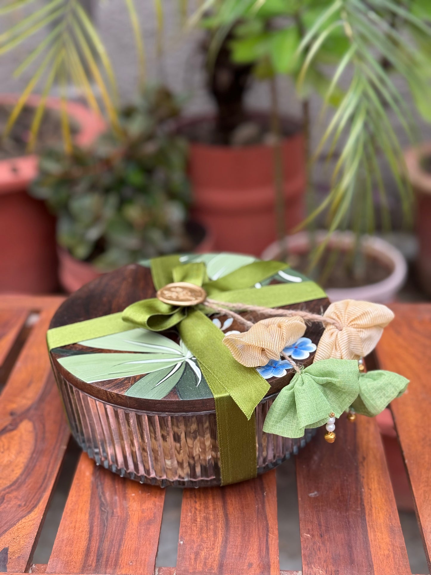 Handpainted Glass Box